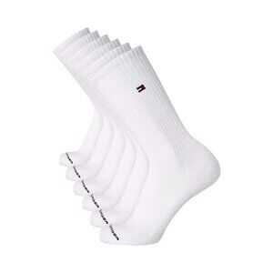 Tommy Hilfiger Men 5 Pk Crew Athletic Socks TVM213CR10001 Cushion White One Size